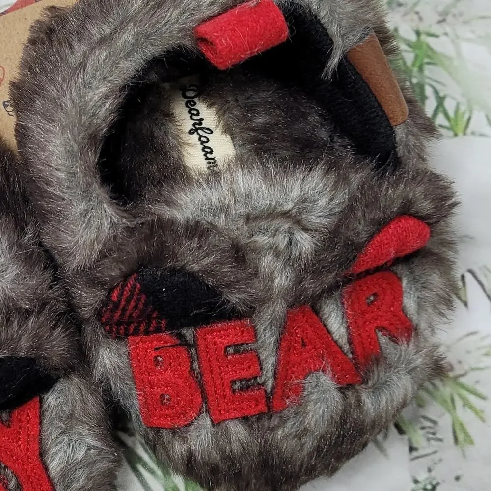 Dearforms Baby Bear Brown Frost Slippers size 9-12 months